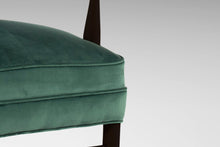 Load image into Gallery viewer, Set of Two (2) Ebonized Maxwell Royal American High Back Upholstered Chairs, USA, c. 1950's-ABT Modern