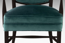 Load image into Gallery viewer, Set of Two (2) Ebonized Maxwell Royal American High Back Upholstered Chairs, USA, c. 1950's-ABT Modern