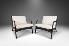 Load image into Gallery viewer, Set of Two ( 2 ) Ebonized Model 2315-C Lounge Chairs in Bouclé by Adrian Pearsall for Craft Associates, USA, c. 1960's-ABT Modern