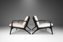 Load image into Gallery viewer, Set of Two ( 2 ) Ebonized Model 2315-C Lounge Chairs in Bouclé by Adrian Pearsall for Craft Associates, USA, c. 1960's-ABT Modern