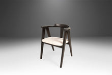 Load image into Gallery viewer, Set of Two (2) Ebonized Oak Compass Dining Chairs after Alan Gould for Knoll in New Boucle Upholstery, USA, c. 1960's-ABT Modern