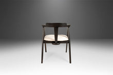 Load image into Gallery viewer, Set of Two (2) Ebonized Oak Compass Dining Chairs after Alan Gould for Knoll in New Boucle Upholstery, USA, c. 1960's-ABT Modern