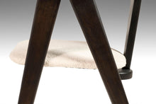 Load image into Gallery viewer, Set of Two (2) Ebonized Oak Compass Dining Chairs after Alan Gould for Knoll in New Boucle Upholstery, USA, c. 1960's-ABT Modern