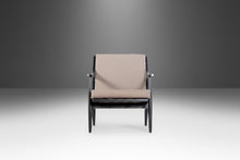 Load image into Gallery viewer, Set of Two (2) Ebony Danish Modern Lounge Chairs by Paoli in Knit Stone Grey Fabric, c. 1960s-ABT Modern