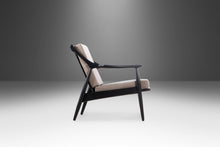 Load image into Gallery viewer, Set of Two (2) Ebony Danish Modern Lounge Chairs by Paoli in Knit Stone Grey Fabric, c. 1960s-ABT Modern