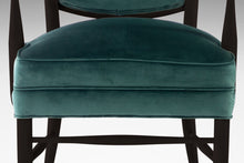 Load image into Gallery viewer, Set of Two (2) Ebony Maxwell Royal American High Back Upholstered Chairs, USA, c. 1950's-ABT Modern