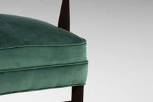 Load image into Gallery viewer, Set of Two (2) Ebony Maxwell Royal American High Back Upholstered Chairs, USA, c. 1950's-ABT Modern