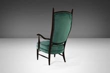 Load image into Gallery viewer, Set of Two (2) Ebony Maxwell Royal American High Back Upholstered Chairs, USA, c. 1950's-ABT Modern