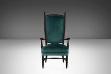 Load image into Gallery viewer, Set of Two (2) Ebony Maxwell Royal American High Back Upholstered Chairs, USA, c. 1950's-ABT Modern