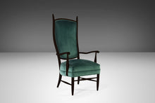 Load image into Gallery viewer, Set of Two (2) Ebony Maxwell Royal American High Back Upholstered Chairs, USA, c. 1950's-ABT Modern