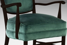 Load image into Gallery viewer, Set of Two (2) Ebony Maxwell Royal American High Back Upholstered Chairs, USA, c. 1950's-ABT Modern