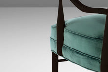 Load image into Gallery viewer, Set of Two (2) Ebony Maxwell Royal American High Back Upholstered Chairs, USA, c. 1950's-ABT Modern