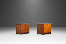 Load image into Gallery viewer, Set of Two (2) End Tables / Bedside Tables in Walnut by Milo Baughman for Directional, USA, c. 1960's-ABT Modern