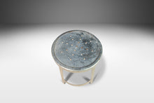 Load image into Gallery viewer, Set of Two (2) French Hammered Solid Aluminum Industrial Counter Height Bar Stools, France, c. 1970's-ABT Modern