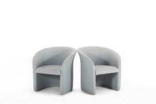 Load image into Gallery viewer, Set of Two (2) Grey Barrel Chairs in the Manner of Milo Baughman, USA, c. 1980's-ABT Modern