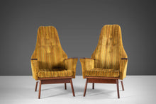 Load image into Gallery viewer, Set of Two (2) High Back "Slim Jim" Chairs After Adrian Pearsall by Krohler, c. 1960's-ABT Modern