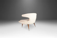Load image into Gallery viewer, Set of Two (2) Horn Chairs by Karpen of California Newly Upholstery in White Bouclé, USA, c. 1960's-ABT Modern