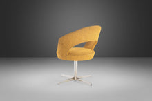 Load image into Gallery viewer, Set of Two (2) Italian Modern Swiveling Accent Chairs in Original Gold Knit Fabric by E & P Ciani for Aceray, Italy, c. 1980's-ABT Modern