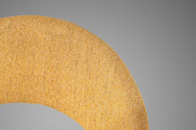 Load image into Gallery viewer, Set of Two (2) Italian Modern Swiveling Accent Chairs in Original Gold Knit Fabric by E & P Ciani for Aceray, Italy, c. 1980's-ABT Modern