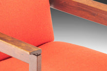 Load image into Gallery viewer, Set of Two (2) Jens Risom Accent Chairs in Original Red Upholstery on a Refinished Walnut Frame, USA, c. 1960s-ABT Modern