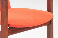 Load image into Gallery viewer, Set of Two (2) Jens Risom Accent Chairs in Original Red Upholstery on a Refinished Walnut Frame, USA, c. 1960s-ABT Modern