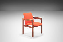 Load image into Gallery viewer, Set of Two (2) Jens Risom Accent Chairs in Original Red Upholstery on a Refinished Walnut Frame, USA, c. 1960s-ABT Modern