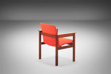 Load image into Gallery viewer, Set of Two (2) Jens Risom Accent Chairs in Original Red Upholstery on a Refinished Walnut Frame, USA, c. 1960s-ABT Modern
