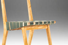 Load image into Gallery viewer, Set of Two (2) Jens Risom for Knoll Model 666 Side Chairs in Birch and Green Strapping, USA, c. 1960's-ABT Modern