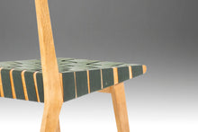 Load image into Gallery viewer, Set of Two (2) Jens Risom for Knoll Model 666 Side Chairs in Birch and Green Strapping, USA, c. 1960's-ABT Modern