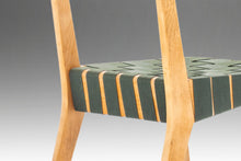 Load image into Gallery viewer, Set of Two (2) Jens Risom for Knoll Model 666 Side Chairs in Birch and Green Strapping, USA, c. 1960's-ABT Modern