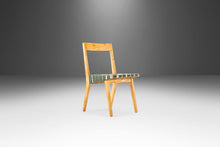 Load image into Gallery viewer, Set of Two (2) Jens Risom for Knoll Model 666 Side Chairs in Birch and Green Strapping, USA, c. 1960's-ABT Modern