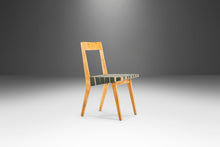 Load image into Gallery viewer, Set of Two (2) Jens Risom for Knoll Model 666 Side Chairs in Birch and Green Strapping, USA, c. 1960's-ABT Modern