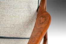 Load image into Gallery viewer, Set of Two (2) Lounge Chairs After Ib Kofod-Larsen on a Walnut Frame with New Tweed Upholstery, c. 1950s-ABT Modern