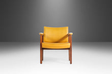 Load image into Gallery viewer, Set of Two (2) Lounge Chairs in Walnut & Original Mustard Fabric in the Manner of Jens Risom, USA, c. 1960's-ABT Modern