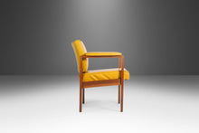 Load image into Gallery viewer, Set of Two (2) Lounge Chairs in Walnut & Original Mustard Fabric in the Manner of Jens Risom, USA, c. 1960's-ABT Modern