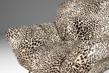 Load image into Gallery viewer, Set of Two (2) Lounge Chairs w/ Matching Ottoman in Animal Print for Carson's Attributed to Milo Baughman, USA, c. 1980's-ABT Modern