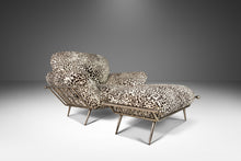 Load image into Gallery viewer, Set of Two (2) Lounge Chairs w/ Matching Ottoman in Animal Print for Carson's Attributed to Milo Baughman, USA, c. 1980's-ABT Modern