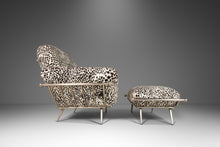 Load image into Gallery viewer, Set of Two (2) Lounge Chairs w/ Matching Ottoman in Animal Print for Carson's Attributed to Milo Baughman, USA, c. 1980's-ABT Modern