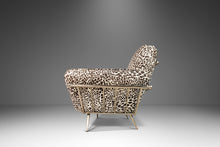 Load image into Gallery viewer, Set of Two (2) Lounge Chairs w/ Matching Ottoman in Animal Print for Carson's Attributed to Milo Baughman, USA, c. 1980's-ABT Modern