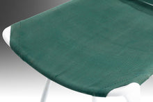 Load image into Gallery viewer, Set of Two (2) Mid Century Modern Bar Height Barstools in Forest Green Canvas on Wrought Iron Metal Frames, c. 1960's-ABT Modern