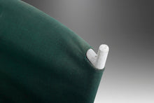 Load image into Gallery viewer, Set of Two (2) Mid Century Modern Bar Height Barstools in Forest Green Canvas on Wrought Iron Metal Frames, c. 1960's-ABT Modern