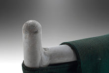 Load image into Gallery viewer, Set of Two (2) Mid Century Modern Bar Height Barstools in Forest Green Canvas on Wrought Iron Metal Frames, c. 1960's-ABT Modern