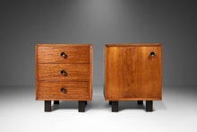 Load image into Gallery viewer, Set of Two (2) Mid Century Modern End Tables / Dresser in Walnut by George Nelson for Herman Miller, USA, c. 1960's-ABT Modern