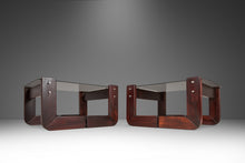 Load image into Gallery viewer, Set of Two (2) Mid-Century Modern End Tables in Jacaranda by Percival Lafer, Brazil, c. 1970's-ABT Modern