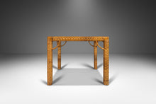 Load image into Gallery viewer, Set of Two (2) Mid Century Modern End Tables in Wicker w/ Glass Tops Attributed to Bieckley Brothers Rattan, USA, c. 1970s-ABT Modern