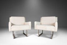 Load image into Gallery viewer, Set of Two (2) Mid Century Modern Lounge Chairs Set on Chrome Bases by Patrician Furniture Co., USA, c. 1960s-ABT Modern