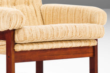 Load image into Gallery viewer, Set of Two (2) Mid Century Modern Low Profile Lounge Chairs in Rosewood and Nubby Original Fabric, Denmark, c. 1960s-ABT Modern