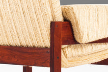 Load image into Gallery viewer, Set of Two (2) Mid Century Modern Low Profile Lounge Chairs in Rosewood and Nubby Original Fabric, Denmark, c. 1960s-ABT Modern