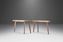 Load image into Gallery viewer, Set of Two ( 2 ) Mid Century Modern Monkey Pod Wood Slab Coffee / End Tables, USA, c. 1960's-ABT Modern