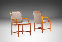 Load image into Gallery viewer, Set of Two (2) Mid Century Modern Pretzel Chairs in Oak and Original Tweed, USA, c. 1960's-ABT Modern
